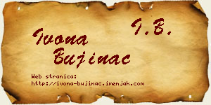 Ivona Bujinac vizit kartica